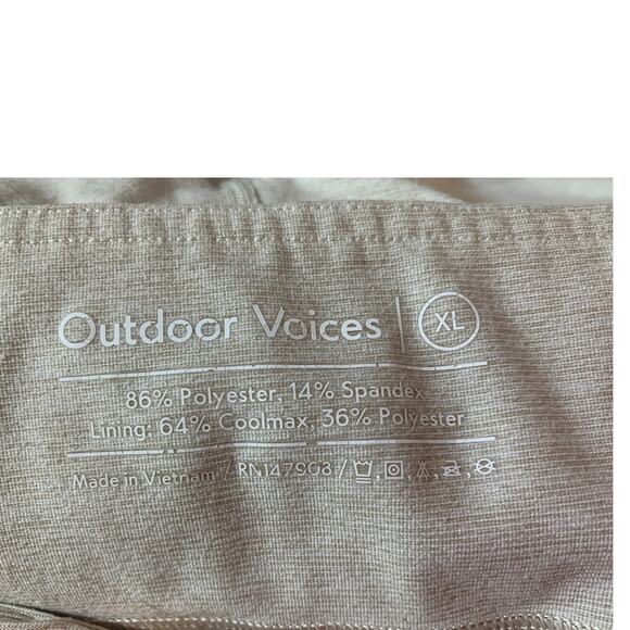 Outdoor Voices Leggings Sz XL Womens Heathered Gray Activewear Stretch - Picture 5 of 5